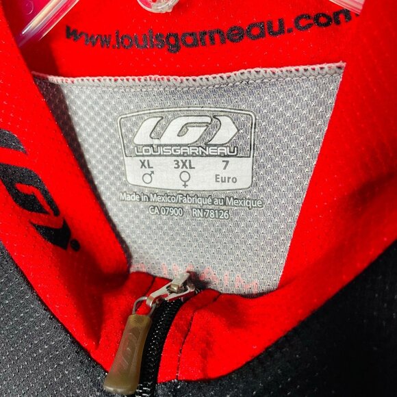 Mens Lois Garneau Cycling Jersey Lightweight Riding Shirt, Back Pocket XL u - Picture 3 of 3